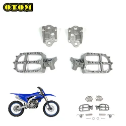 Motorcycle For YAMAHA Footpegs Footrest Foot Peg Rests Bracket Spring Pin Stainless Steel Pedal YZF 250 450 Pit Dirt Bikes Parts