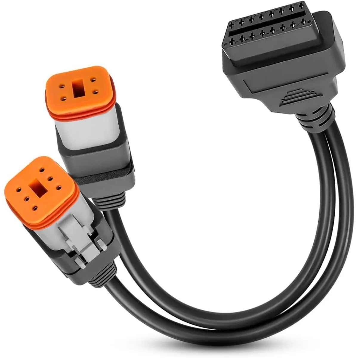 Motorcycle OBD2 Diagnostic Adapter fit for Harley, 4pin+6pin 2 in 1 Connector
