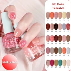 Nail Polish Without Baking Lamp Fine Glitter Peel-off Water-based Glossy Frosted Glitter Nail Polish Summer Ice Through Gel Nail