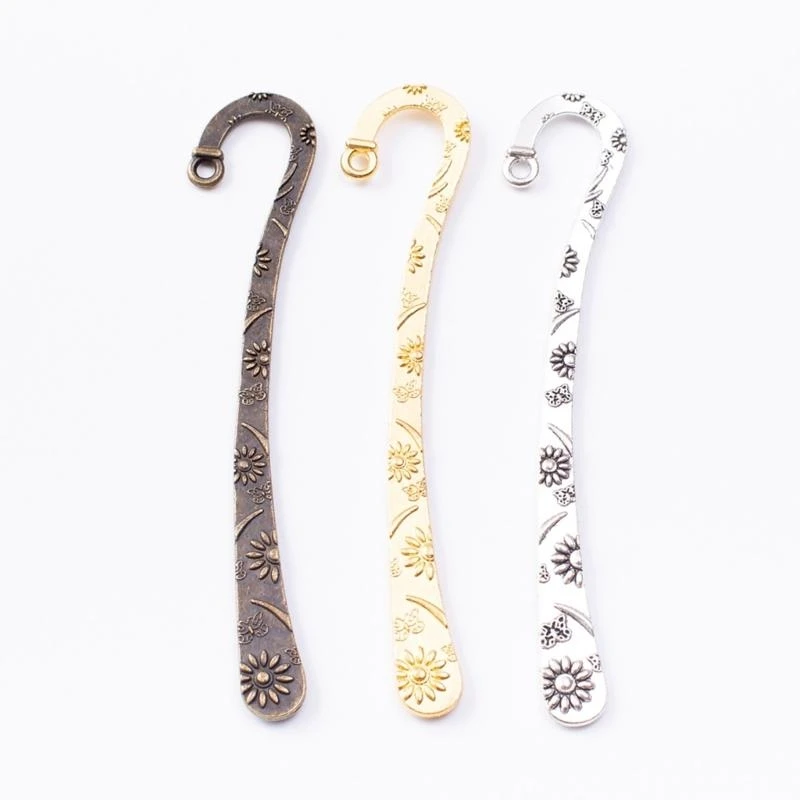 U75B Metal Hook Bookmarks for Book Lover Reader Teacher Hairpin Bookmarks