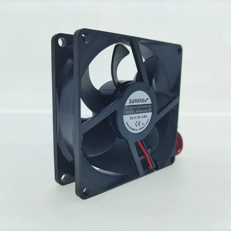 8cm Lighting Cooling Fan for Cabinet 12V 0.38A for Heater Dryer Power Amplifier Audio Equipment