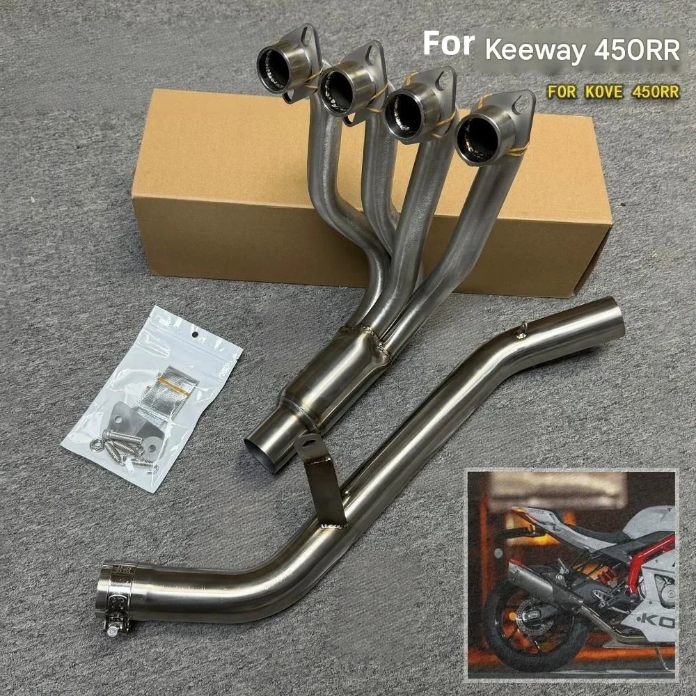 For KOVE 450RR FST Mod Parts Side Exit Straight Through High Quality Full System Exhaust Pipe Slip On Direct Fit Accessories