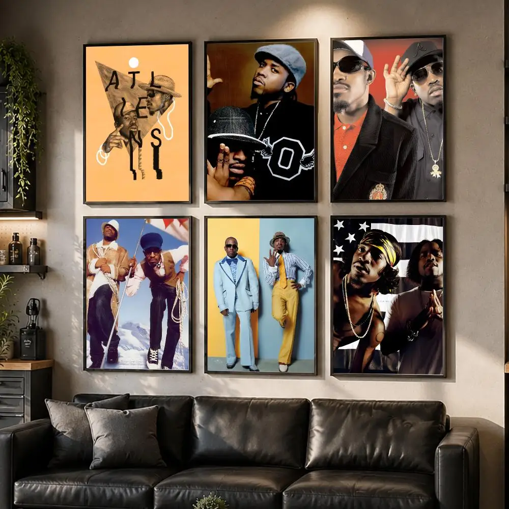 Hip Hop O-OutKast Band Poster HD Waterproof Self-Adhesive Wall Art – Multi-Scene Use Top Gift Pick