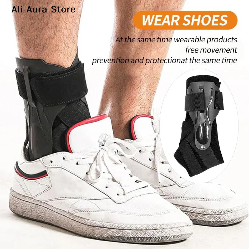 An Ankle Wrap With A Fixed Brace That  The Ankle And Stabilizes The Ankle Joint Ankle Splint Stabilizer Recovery
