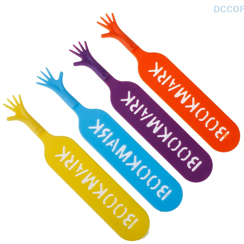 4 pcs/set Colorful Plastic Bookmarks Set Creative Gift Children Stationery