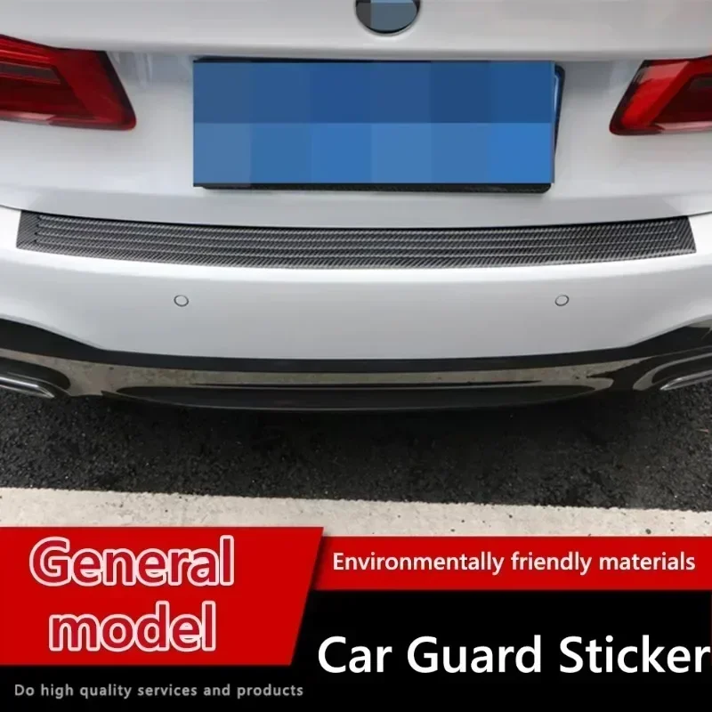 Universal Car Trunk Door Sill Plate Protector Anti-Scratch Rear Bumper Guard Rubber Mouldings Pad Trim Cover Strip Car Styling