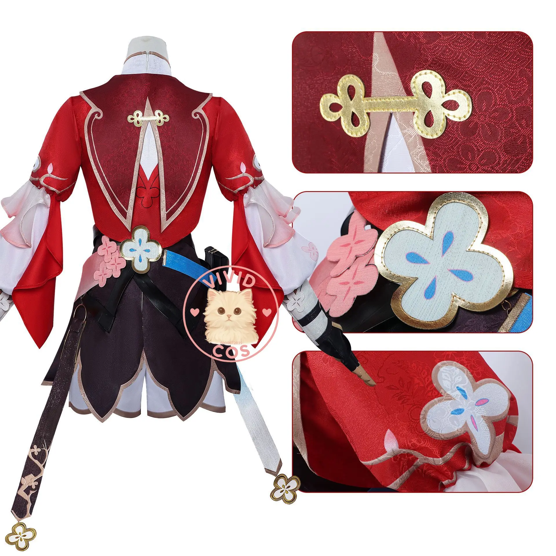 Jogo honkai: star rail 7 de março cosplay traje amor festa ao vivo anime role play roupas vestido peruca sapatos para mulher conjunto de festa