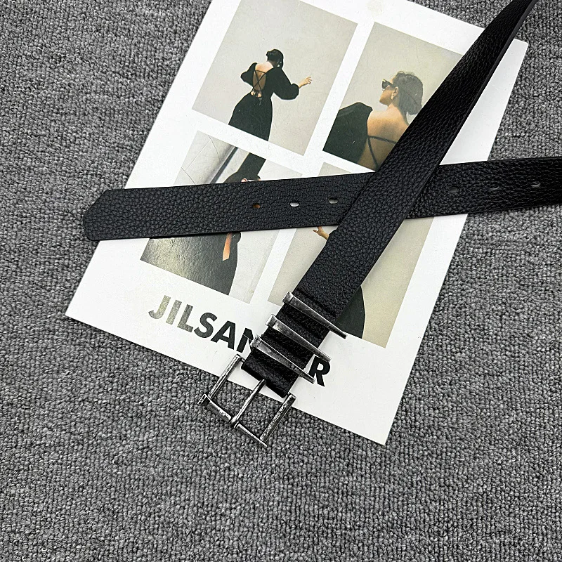 2026 New Fashion Nail Waist Belt New Niche Design with Embossed Retro Distressed Metal Nail Buckle Unisex Waist Belt