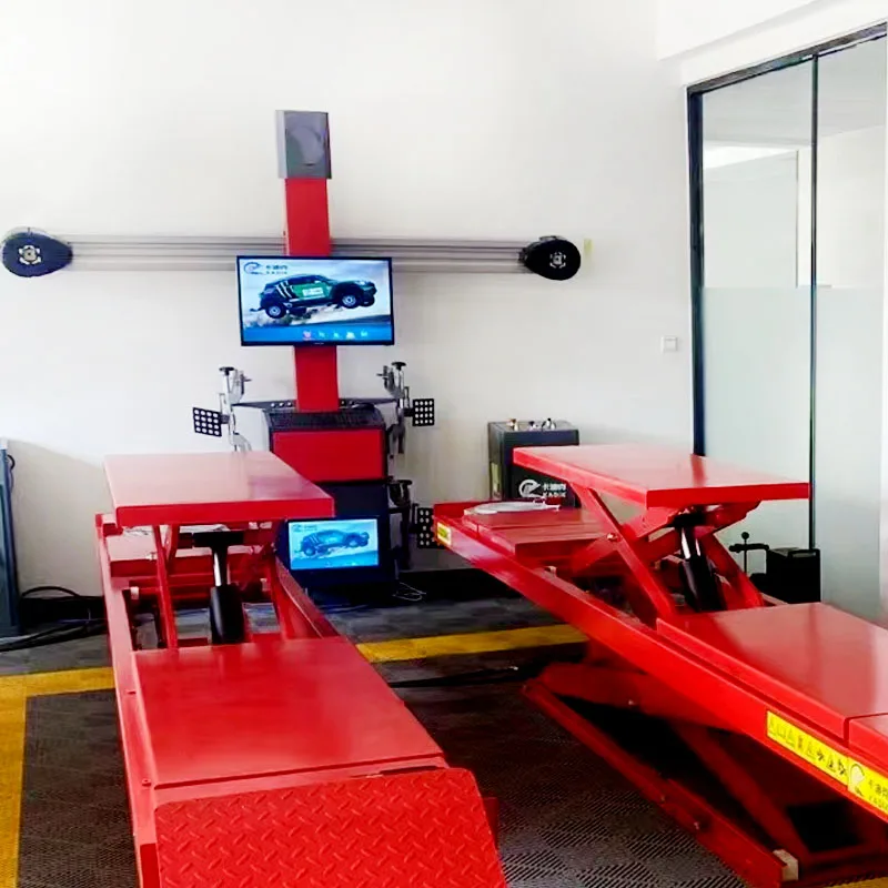 Latest Hd Camera 3D Dynamic Simulation 3d Wheel Alignment Machine With Lift Car Alignment Device