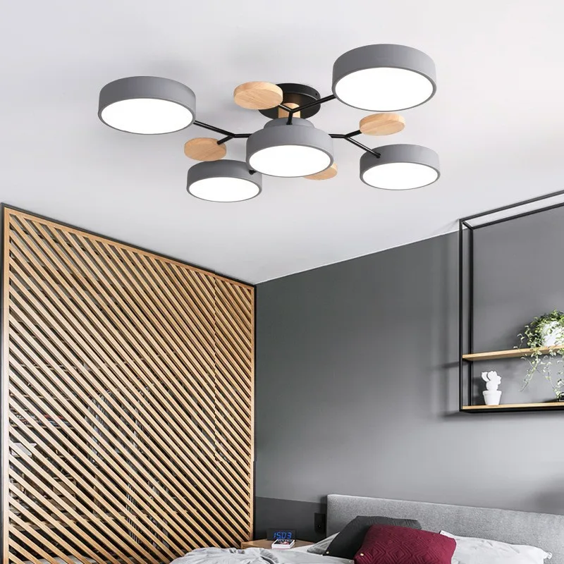 Modern Living Room Ceiling Chandelier Light Three Colors Changed led Ceiling Lights for Bedroom Dining Room 220v Ceiling Lamps