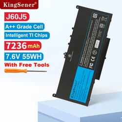 KingSener ๋
ธํธ๋ถ ๋ฐฐํฐ๋ฆฌ, ๋ธ ๋ํฐํ๋ E7270 E7470 ์๋ฆฌ์ฆ, J60J5, R1V85, MC34Y, 242WD, ๋ฌด๋ฃ ๋๊ตฌ, J60J5, 7.6V, 55Wh