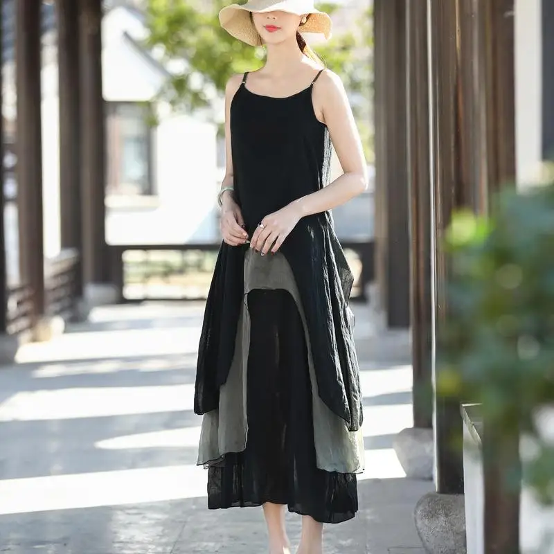 Vestido de Aodão de Alta Qualidade Moke Qing, Longo, de Veludo, com Três Camadas e Estampa de Cores, Vestido de Aodão e L...