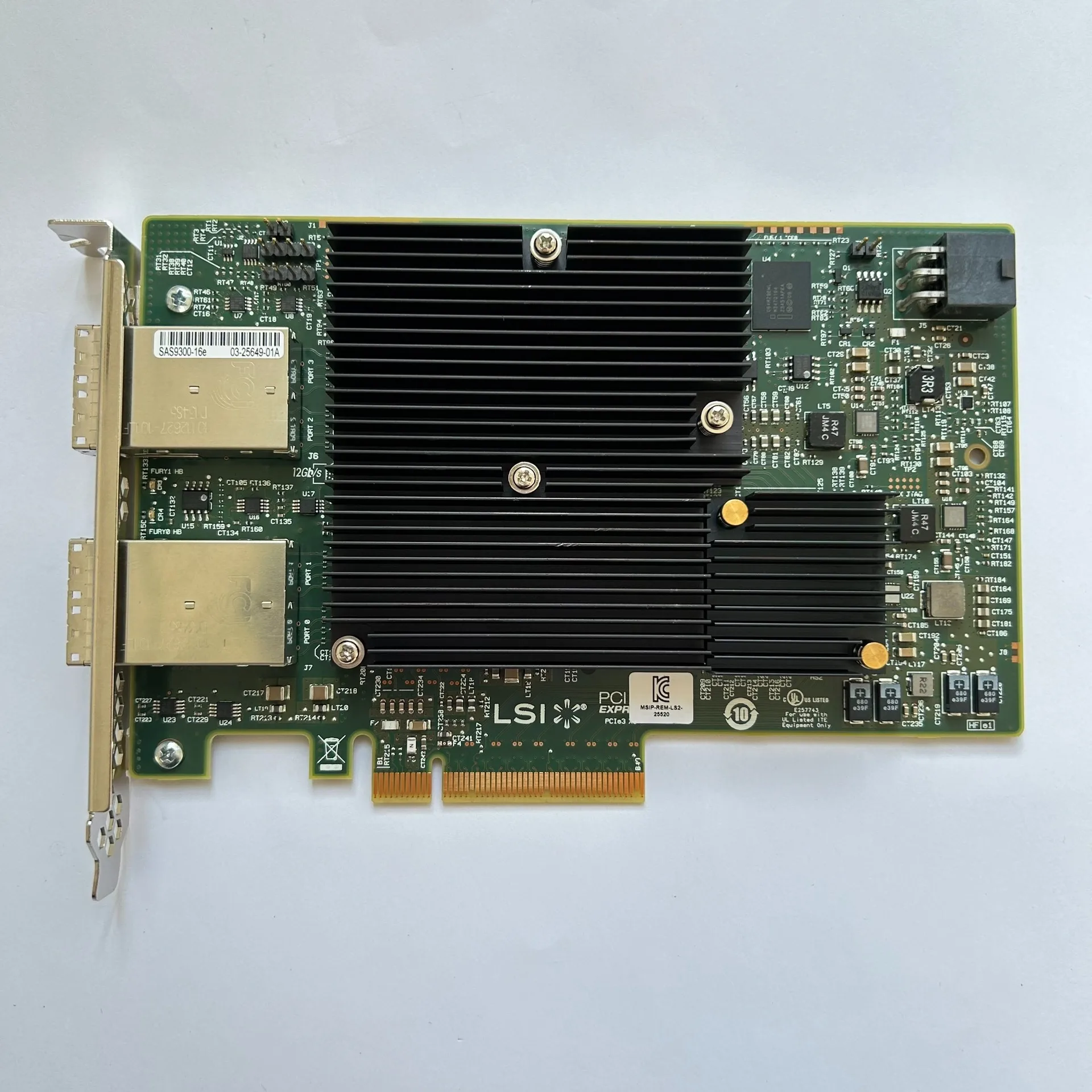 Рисунок 2 - Проходная карта известного бренда LSI 9300-16e 12G/S
