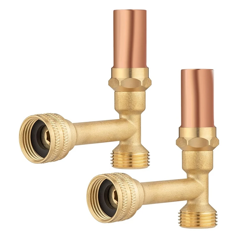 ABAE- (paquete de 2) pararrayos de martillo de agua para lavadora y manguera de jardín de 3/4 pulgadas, cobre, absorbe los golpes y reduce el ruido