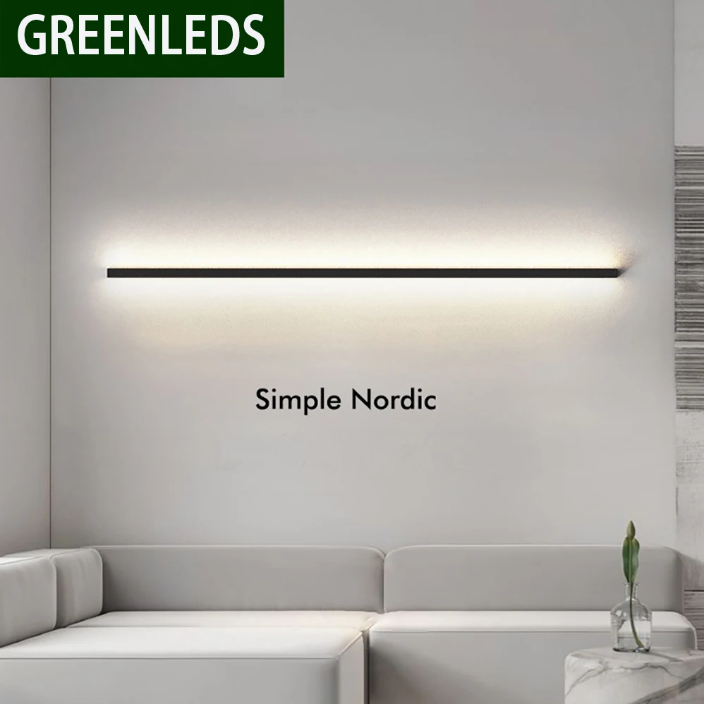 LED Wall Lamp 12W 16W 20W 24W AC85-265V Indoor Modern Minimalist Line Lamp with High Quality 3 Years Warranties