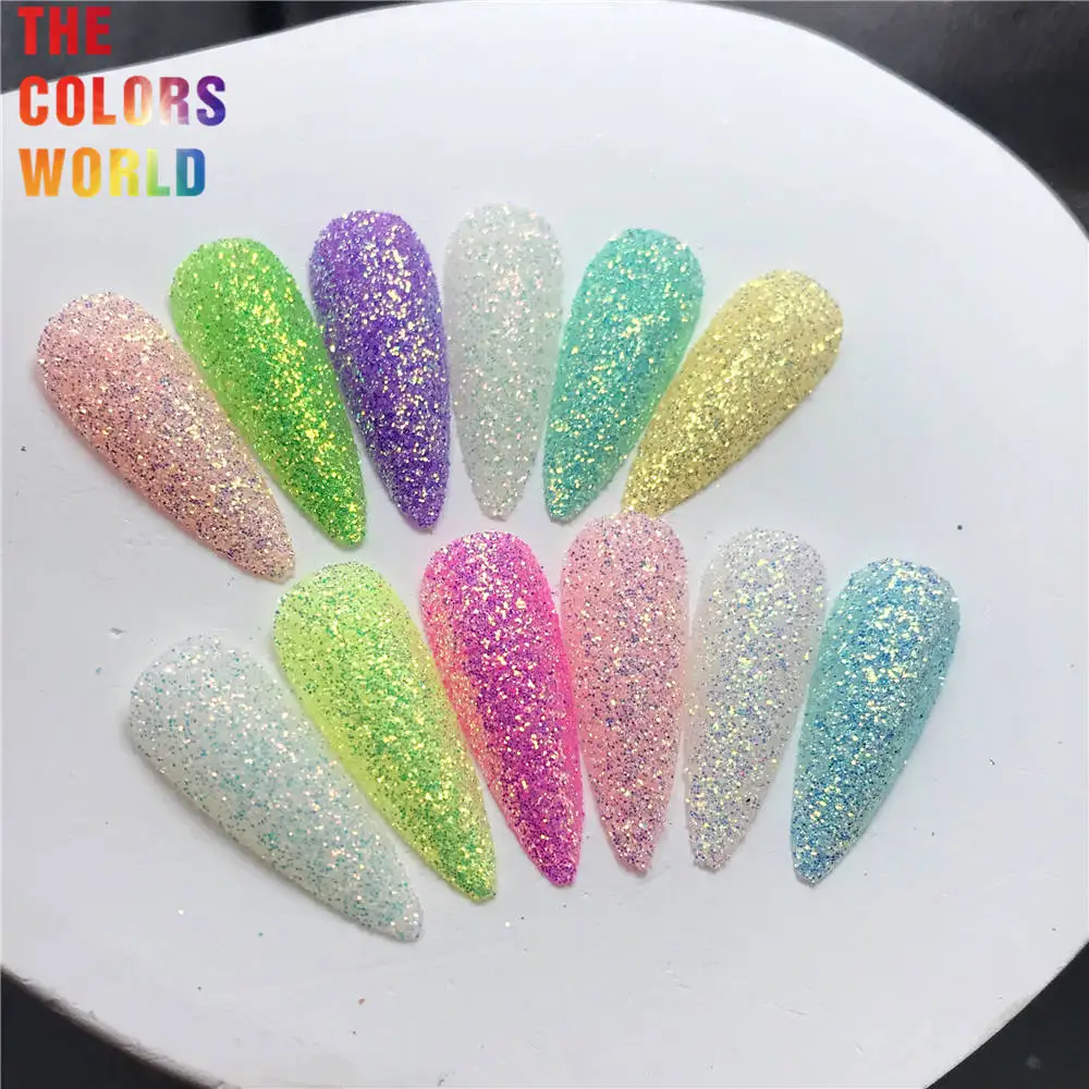 TCT-789 High Shining Rainbow Colors Cosmetics Makeup Ultra Fine Glitter Nails Decoration Iridescent Makeup Cosmetics Eye shadow