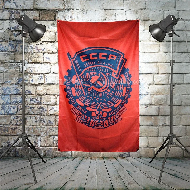 

"CCCP" Heavy Metals Rock Music Band Poster Banners Hanging Flag Wall Sticker Cafe Theme Hotel Fitting Room Background Decoration