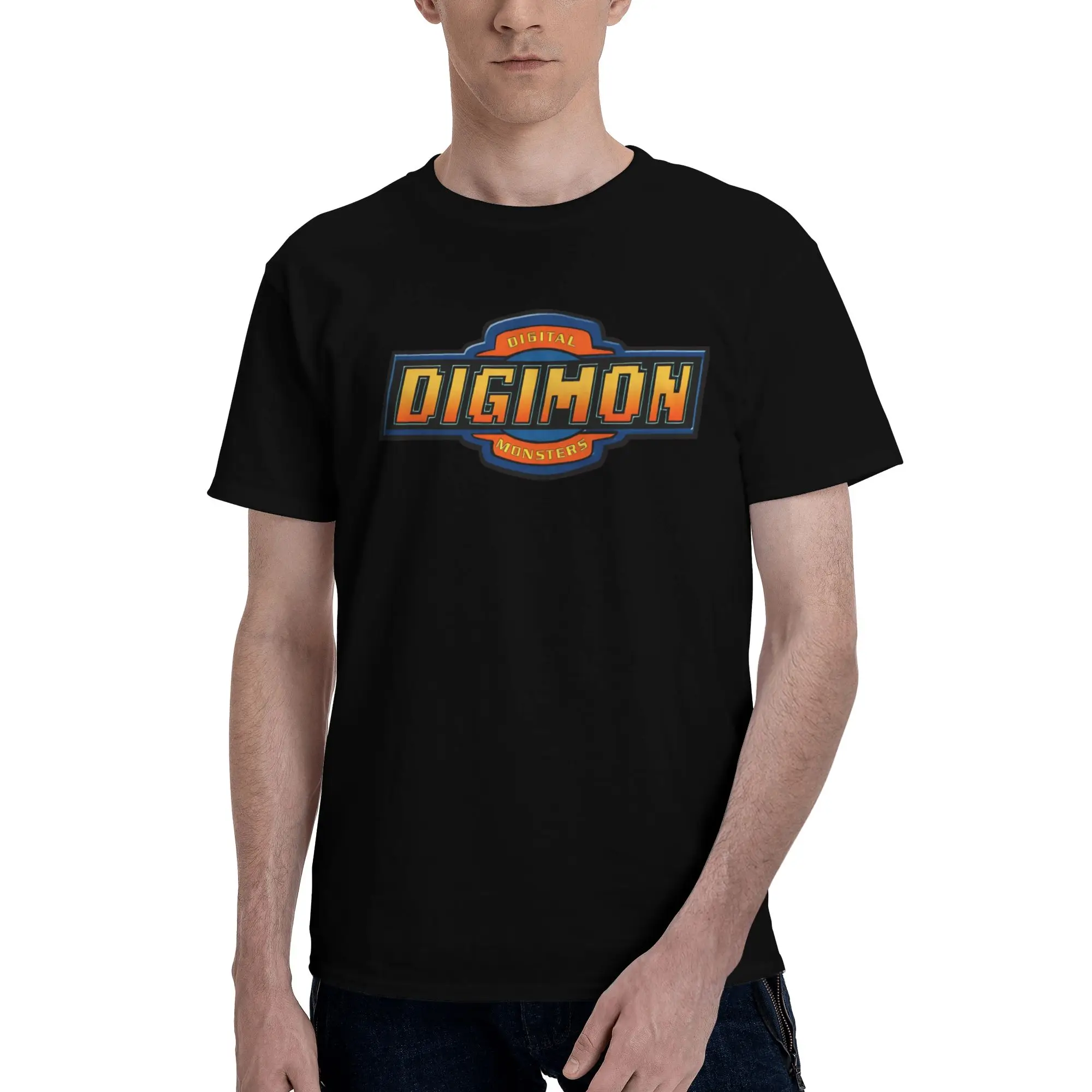 Digimon 10 Funny 100% Cotton T-Shirt Bandai Tops Tees For Men