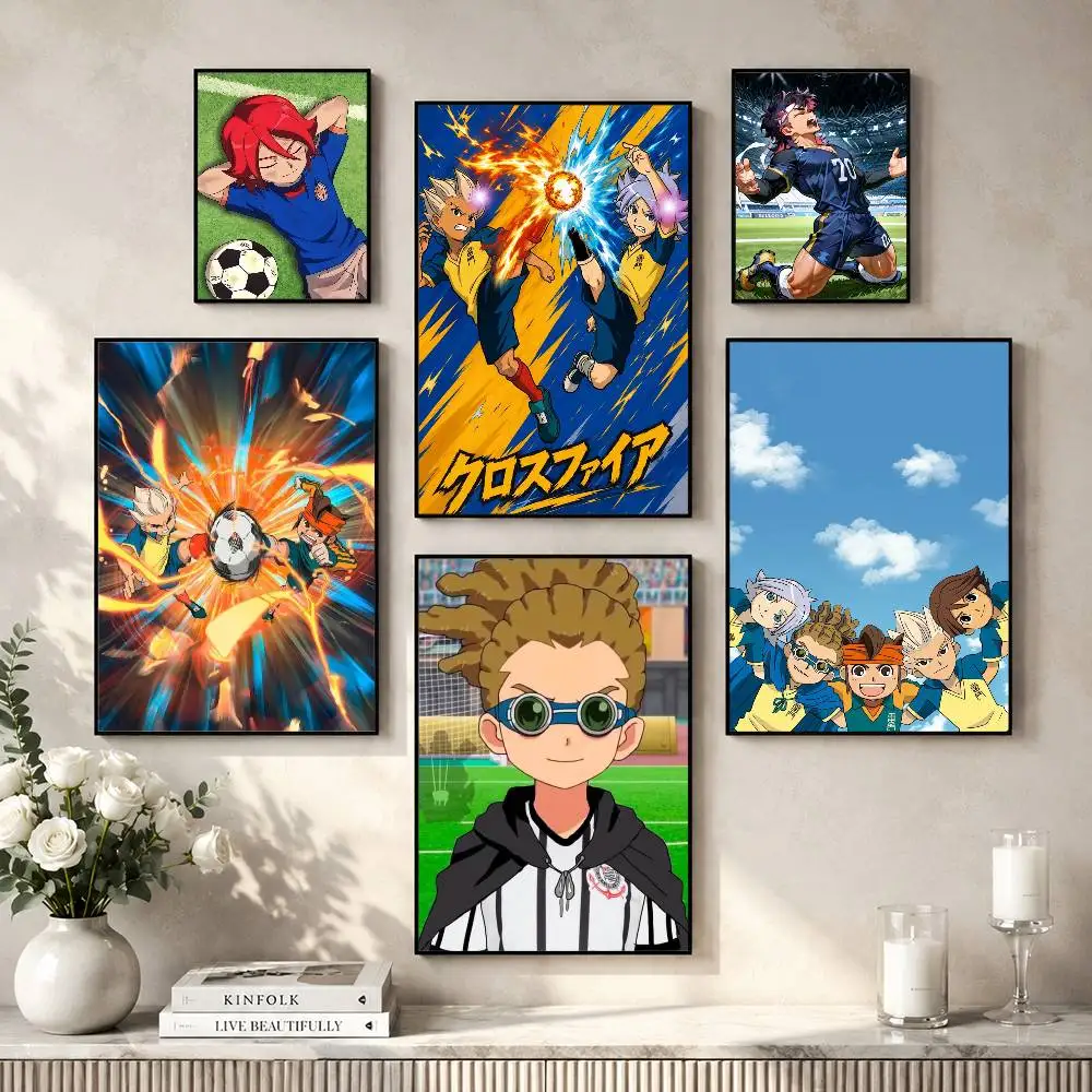 Cool guys-s Football-l InazumaS Eleven Poster Versatile HD Waterproof Wall Art Self-Adhesive Decor for Any Space Ideal Gift