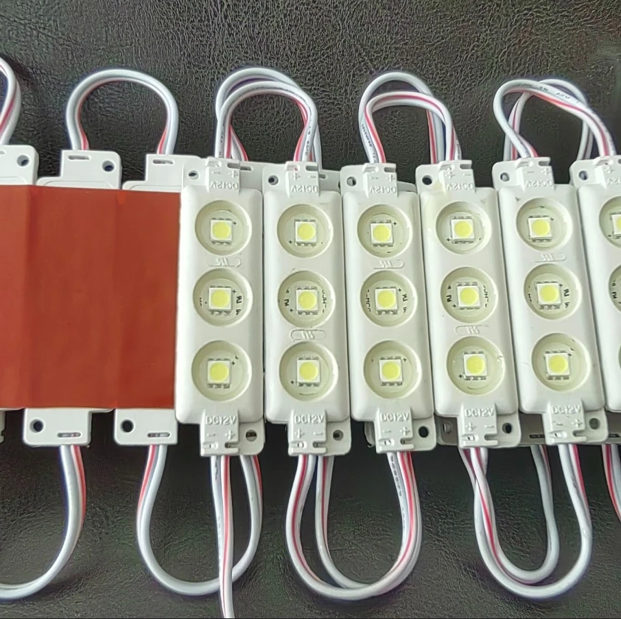 Modul Lampu TV Mini LED DC 12V 5050 3LED Modul Tahan Air Lampu Iklan Desain Lampu Lebih Terang
