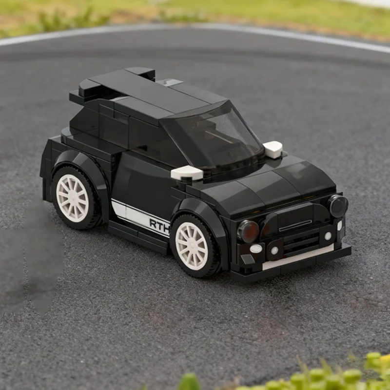 Speed Racing Car Model MOC Building Bricks 595C High-Performance Compact Car Modular Technology Children Holiday Gifts Toys Suit