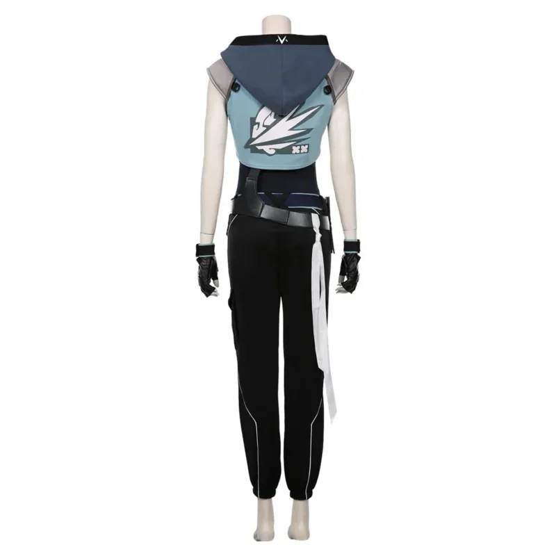 QQ8 Game Valorant Jett Cosplay Kostuum Halloween Carnaval Kostuum Jumpsuit Outfits Gift5Lk¥