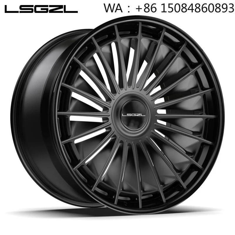 20 Inch Gold Deep Dish 2 Piece Forged Rim Luxury Stylish High End Modified Durable Car Auto Modification Accessories Parts