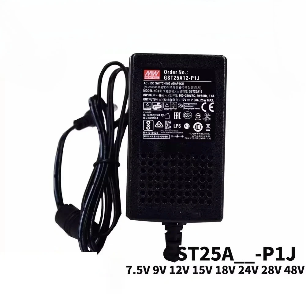 GST25A07-P1J 7.5V  GST25A 20W AC-DC Industrial Adaptor 3 Plug Energy-saving Replace GS