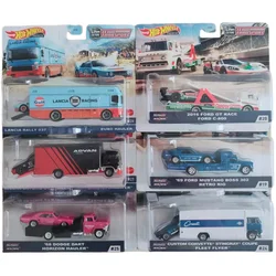 Hot Wheels-Carro Cultura Equipe Brinquedo de Transporte, Retro Rig, Flyer Fleet Wide Open, Horizon Hauler, Rally Van, Aero Lift, FLF56