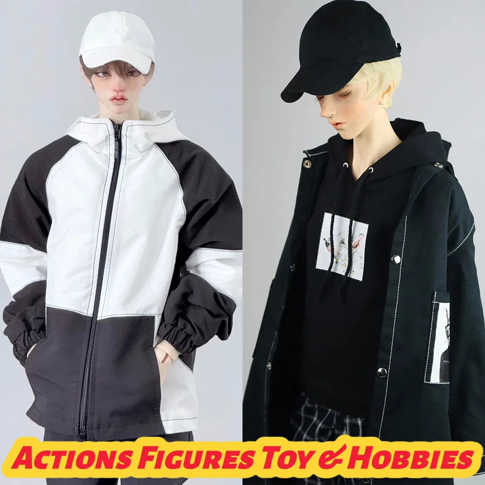 1/4 1/3 Scale Duck Billed Cap Baseball Hat White Black 2 Colors for 4-scale Normal Uncle BJD Dolls Model DIY