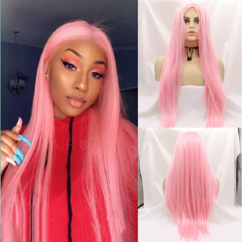 european-and-american-style-pink-medium-parted-long-straight-wig-with-lace-front-made-of-high-temperature-synthetic-fiber