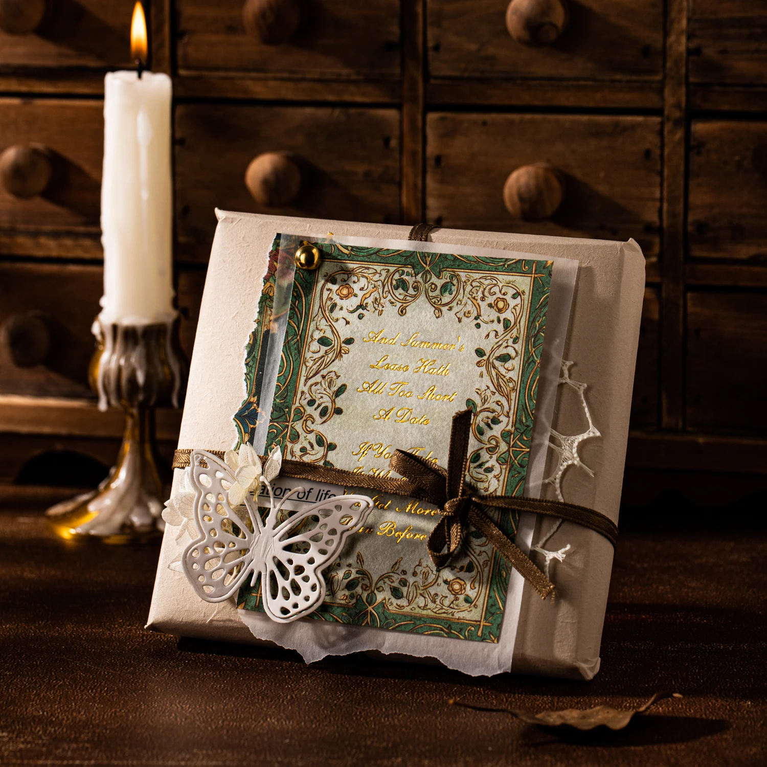 10 ورقة/حقيبة سلسلة القرون الوسطى خمر الذهب احباط للطباعة ورق خلفية لسكرابوكينغ لتقوم بها بنفسك هدية التفاف بطاقة صنع الفن