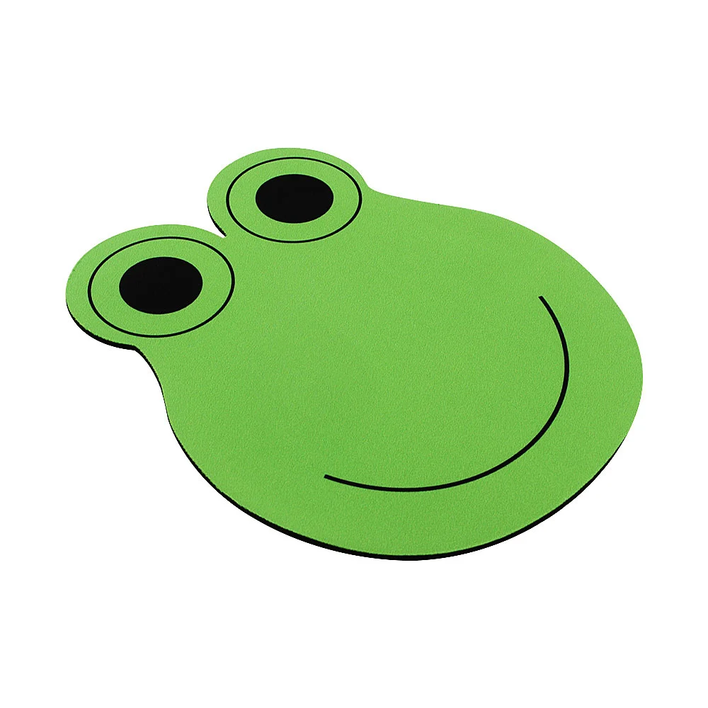 CHYI Cute Cartoon Frog Shape Mouse Pad Rubber Soft PC Computer Desk Mat Aniamal Design Anti-Slip Gaming Mause Pad For Kids Gift