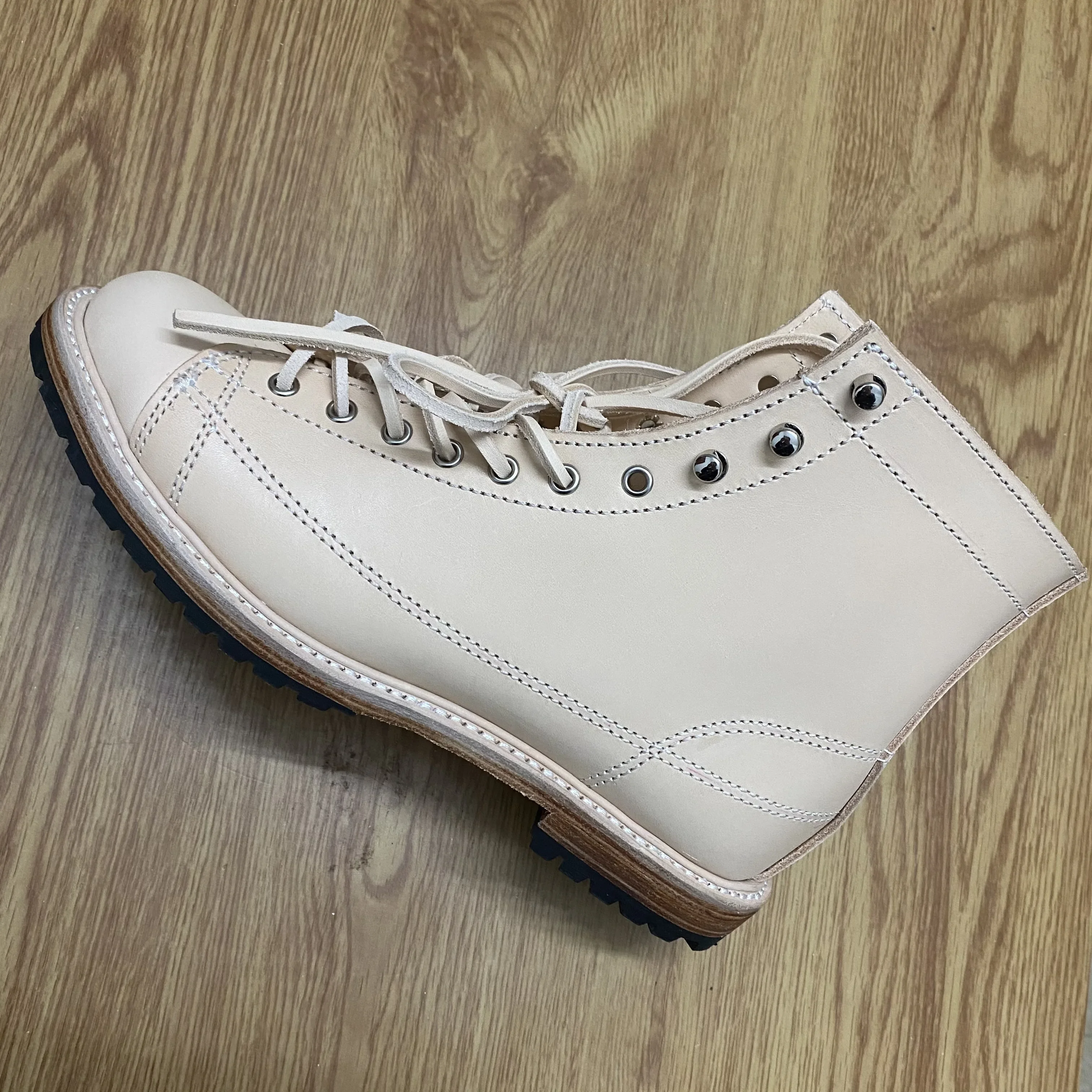 VT2913 RockCanRoll Super Quality Genuine Italian Vegetable Tanning Cow Leather Handmade Goodyear Welted Boots