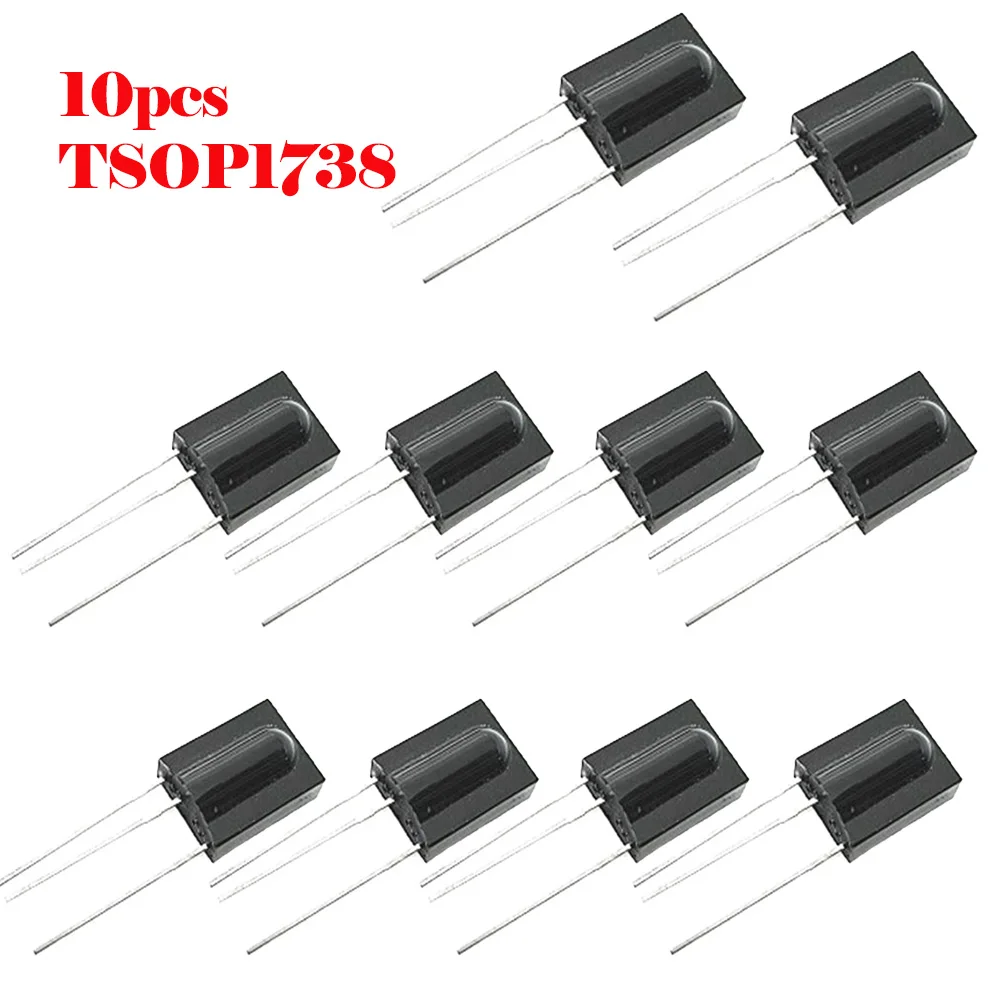 1-5Pcs TSOP1738 DIP-3 Sensor Modules For PCM Remote Control Infrared Receiver Plug-in