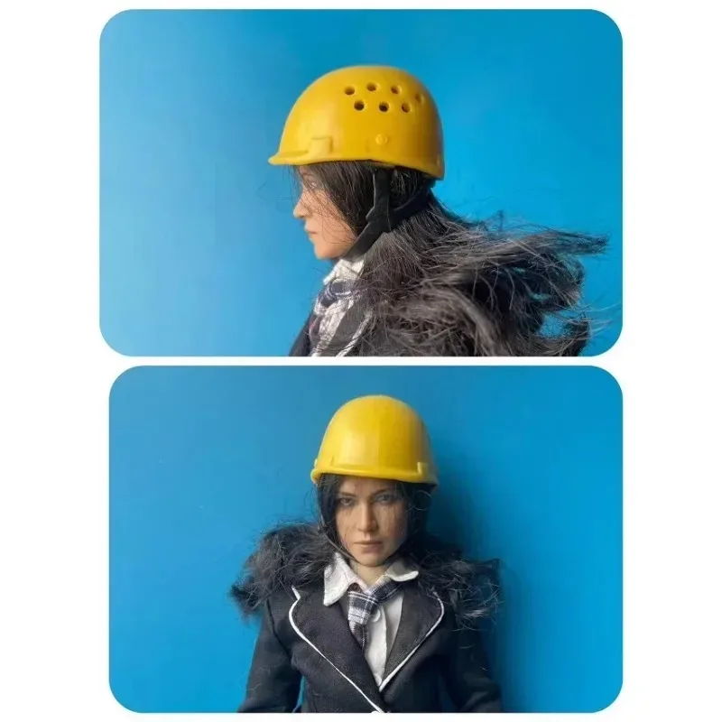 1/6 Schaal Helm Hoed Moderne Trend Techniek Veiligheid Kunststof Cap Model voor 12 inch Vrouwelijke Soldaat Actiefiguren Poppen