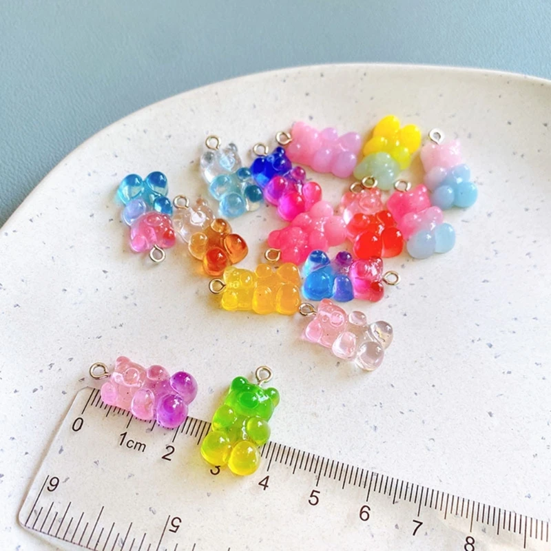 d'accessoires ours coloré 50 pièces pour embellissement jeune ludique