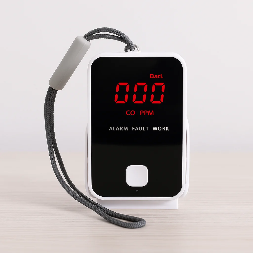 

Портативный детектор CO | Датчик угарного газа с батарейным питанием | Предупреждающее устройство безопасности для кемпинга на открытом воздухе 85 дБ | LED дисплей