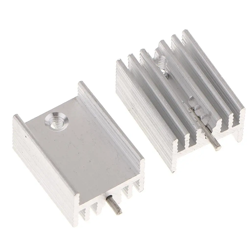 

Transistors Cooling Radiator Aluminum Profile with Mounting Screws for TO-220 Component Heat Dissipation