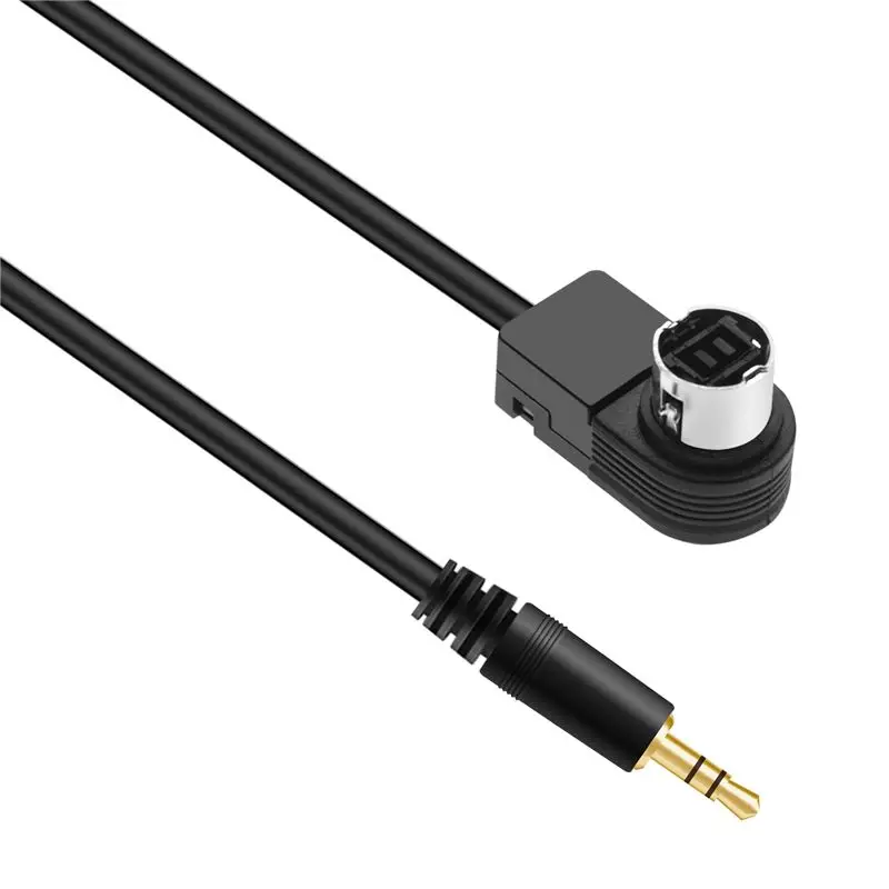 A22E-Car 3.5Mm Stereo Mini Jack For ALPINE/JVC Ai-NET 4FT 100Cm Aux Car Audio Cable Fit For Adapter For Phone