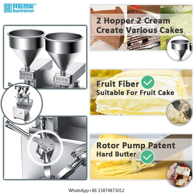 Linha de produção automática da máquina de geada automática do bolo uma pessoa pode operar