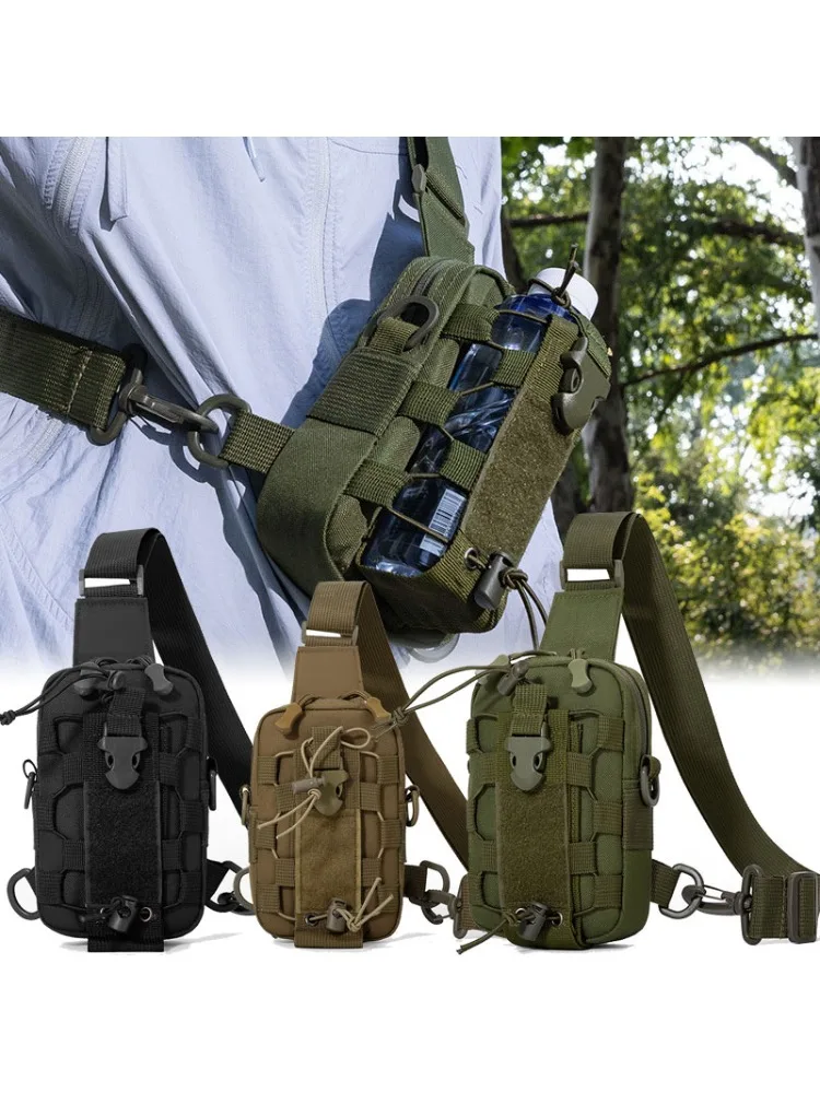 AliExpress NONE Professional Camping Chest Bag Outdoor Cross-Body Water Bottle Bag Multi-Functional Water Cup Cover Cycling Bag Multi Backpack