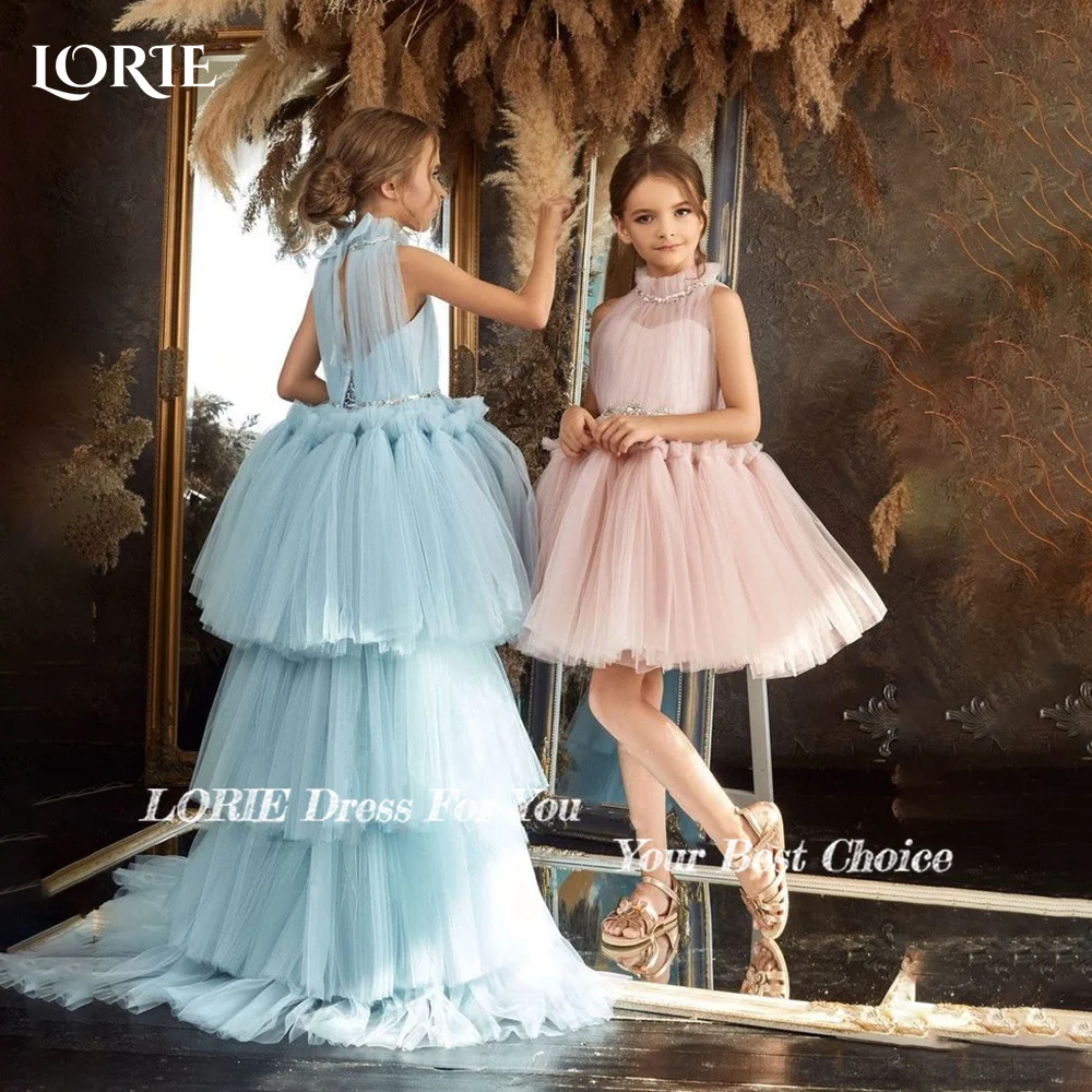 

LORIE Sweet Flower Girl Dress for Weddings A-Line Midi Bow Kids Formal Outfit Flower Girl Dresses Customized Gril Party Gowns