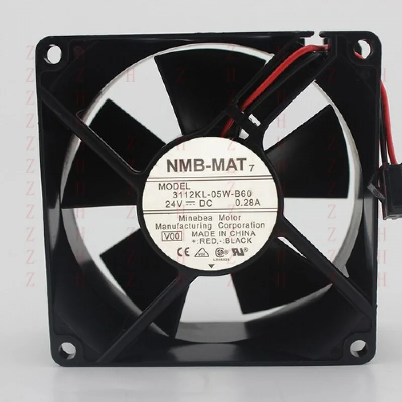 

XXZ для NMB-MAT 3112KL-05W-B60 8032 DC24V 0,28A Инверторный охлаждающий вентилятор с шарикоподшипником, 2 провода