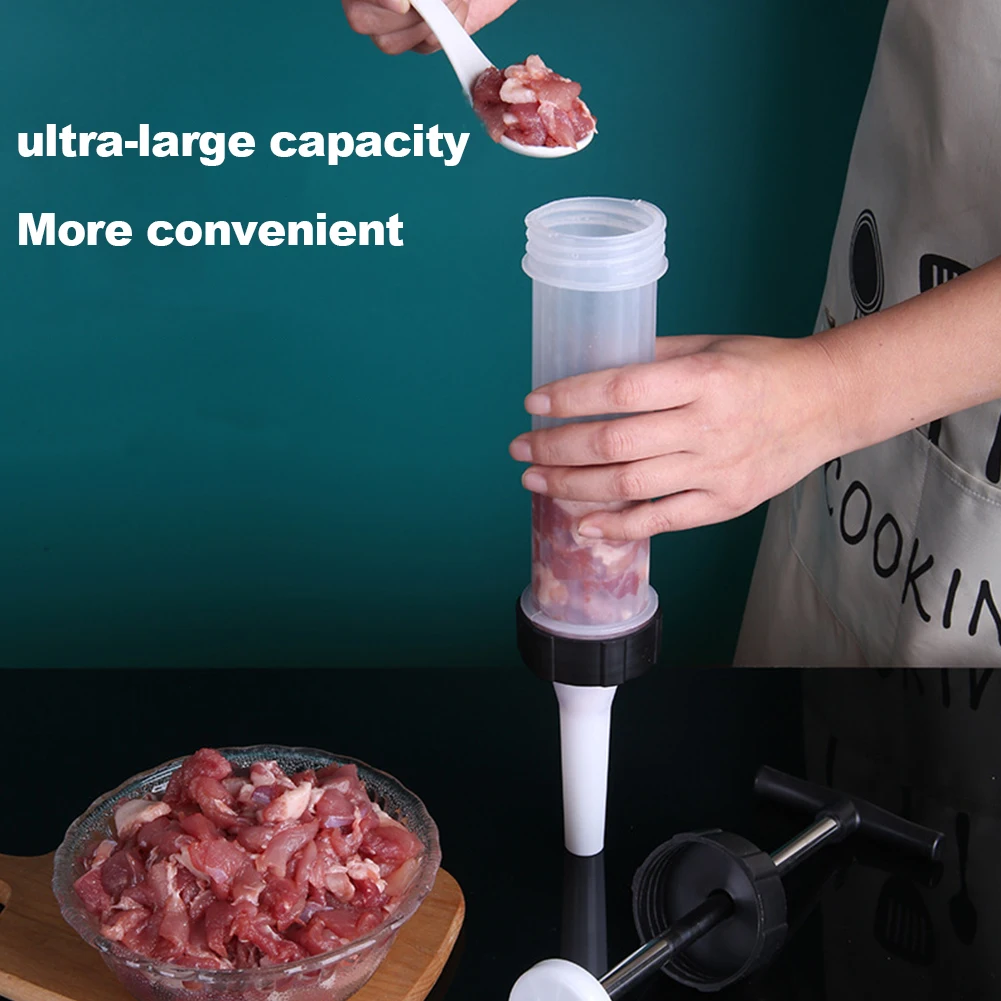 Manual Homemade Sausage Stuffer Quick Sausage Filling Sausage Syringe  Suitable for Family Gatherings and Barbecues