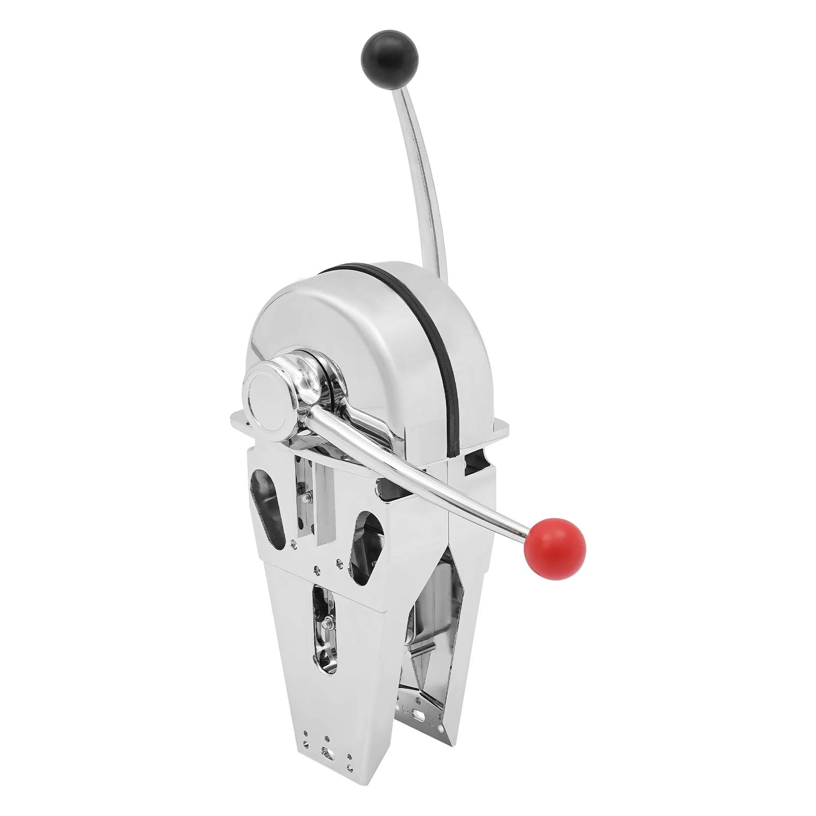 Marine Dual-Handle Boat Controller, Zinc Alloy Throttle Control Box With Dual Levers, Single Lever Side Mount Boat Control For Outboard Motor, 11.33lbs