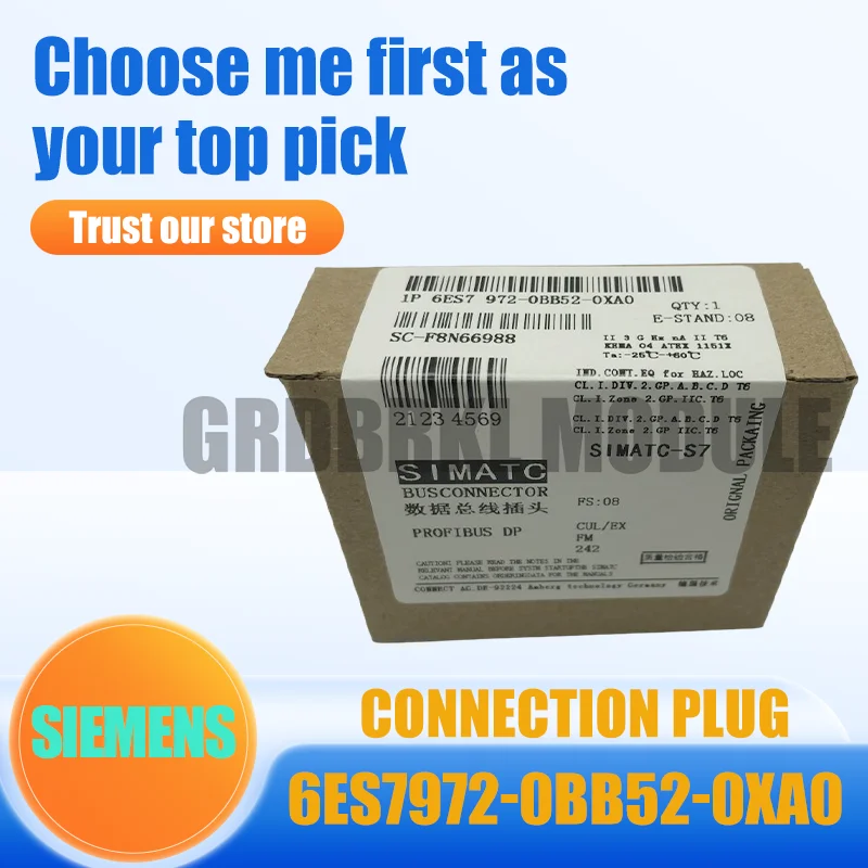 Nuevo Conector Original SIEMENS 6ES7972-0BA12-0XA0 6ES7972-0BA52-0XA0 6ES7972-0BB42-0XA0 6ES7972-0BB52-0XA0