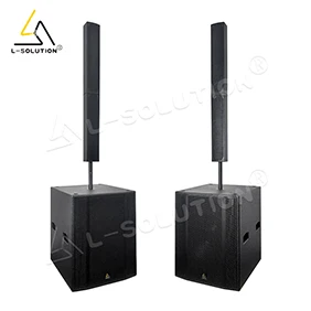 L-SOLUTION L4&SB18 Columns Pro Column Speaker 18 Inch Powered Subwoofer System Active Subwoofer Pro Audio