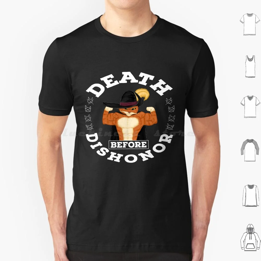 Death Before Dishonor T Shirt 6Xl Cotton Cool Tee Puss In Boots Puss In Boots The Last Wish Pibtlw Shrek Fiona Kitty Softpaws