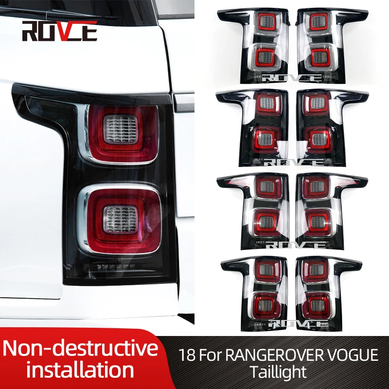 

Rovce For Range Rover Vogue L405 2018-2022 LED Rear Taillights Lamp Brake Light EU/US/SVA/Black Version 13-17 Upgrade 18- 22